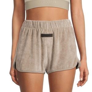 Fear of God Essentials Velour Desert Taupe Shorts